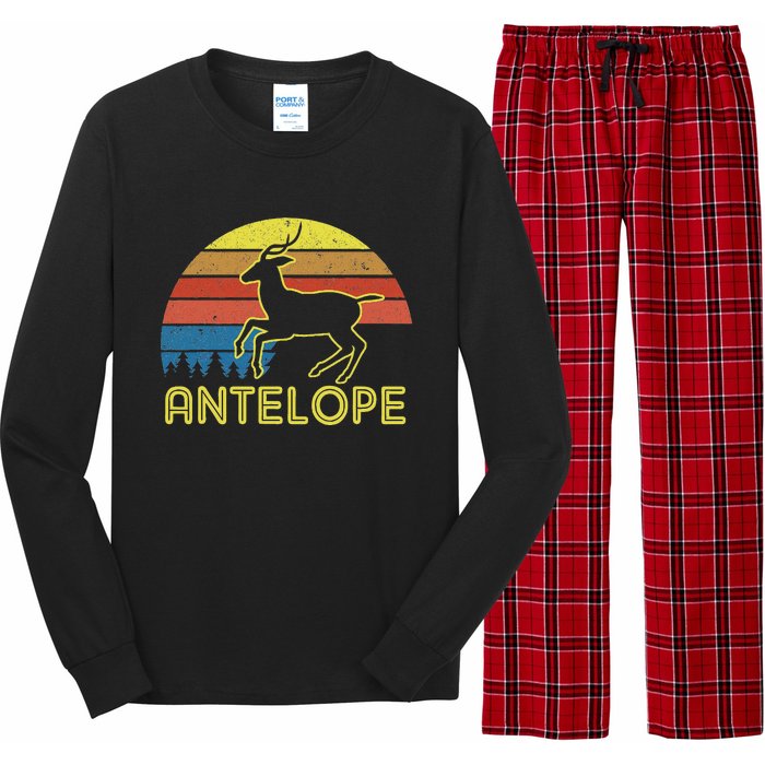 Antelope T Antelope Vintage Retro Sunset Style Long Sleeve Pajama Set