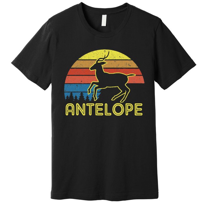 Antelope T Antelope Vintage Retro Sunset Style Premium T-Shirt