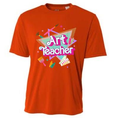 Art Teacher Art Therapist Hooray Its Art Day Back To School Cooling Performance Crew T-Shirt