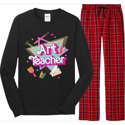 Art Teacher Art Therapist Hooray Its Art Day Back To School Long Sleeve Pajama Set