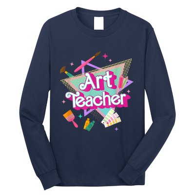 Art Teacher Art Therapist Hooray Its Art Day Back To School Long Sleeve Shirt