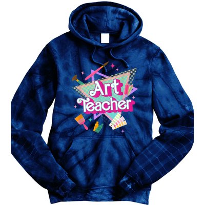 Art Teacher Art Therapist Hooray Its Art Day Back To School Tie Dye Hoodie