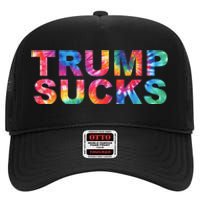 Anti Trump High Crown Mesh Back Trucker Hat