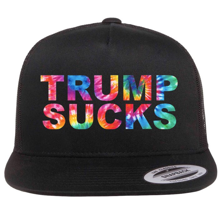 Anti Trump Flat Bill Trucker Hat