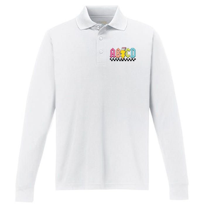 Abcd Teacher Performance Long Sleeve Polo