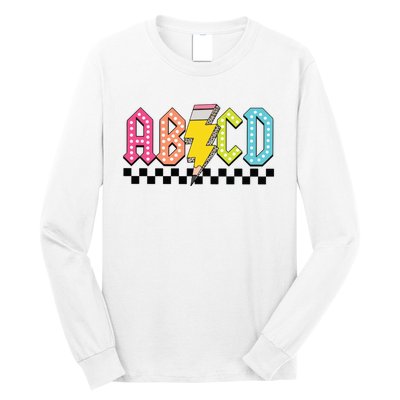 Abcd Teacher Long Sleeve Shirt