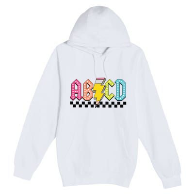 Abcd Teacher Premium Pullover Hoodie