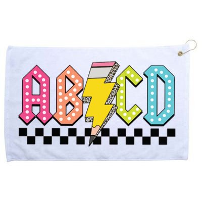 Abcd Teacher Grommeted Golf Towel