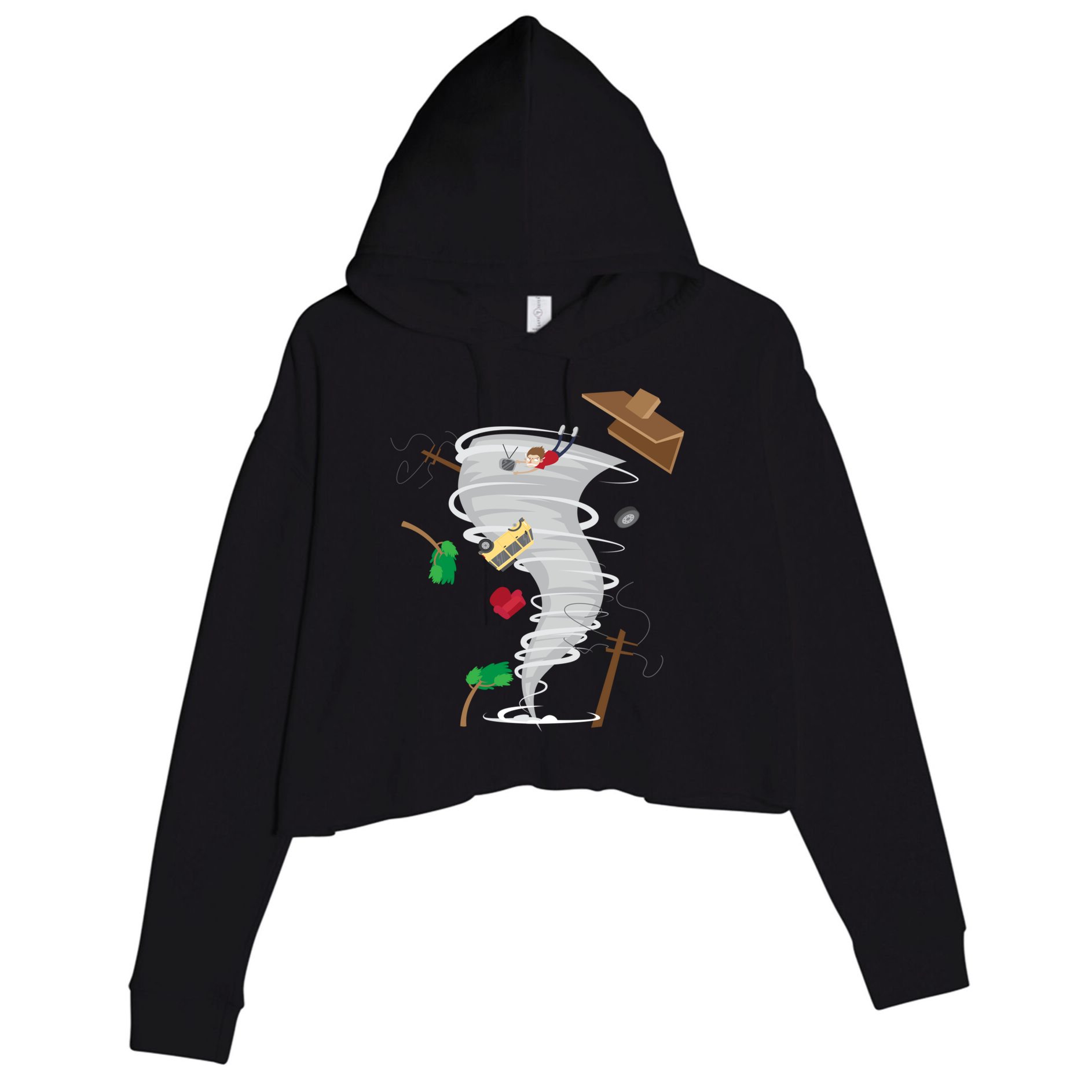 Awesome Tornado And Storm Chaser Severe Weather Lover Cool Gift Crop Fleece Hoodie