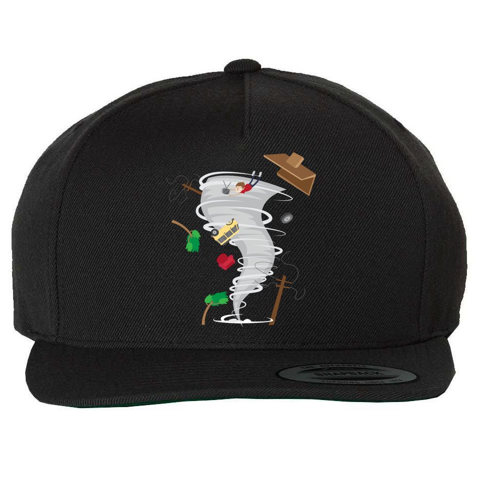 Awesome Tornado And Storm Chaser Severe Weather Lover Cool Gift Wool Snapback Cap