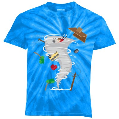 Awesome Tornado And Storm Chaser Severe Weather Lover Cool Gift Kids Tie-Dye T-Shirt