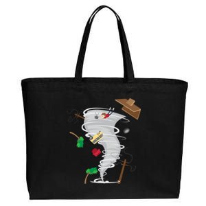 Awesome Tornado And Storm Chaser Severe Weather Lover Cool Gift Cotton Canvas Jumbo Tote