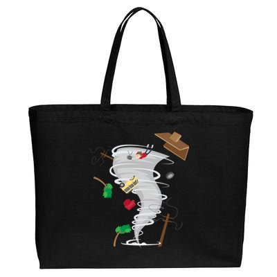 Awesome Tornado And Storm Chaser Severe Weather Lover Cool Gift Cotton Canvas Jumbo Tote