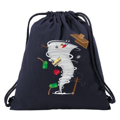 Awesome Tornado And Storm Chaser Severe Weather Lover Cool Gift Drawstring Bag