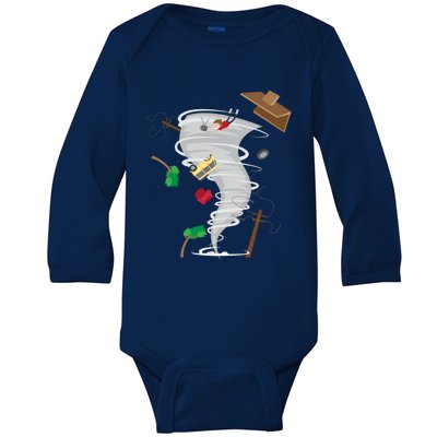 Awesome Tornado And Storm Chaser Severe Weather Lover Cool Gift Baby Long Sleeve Bodysuit