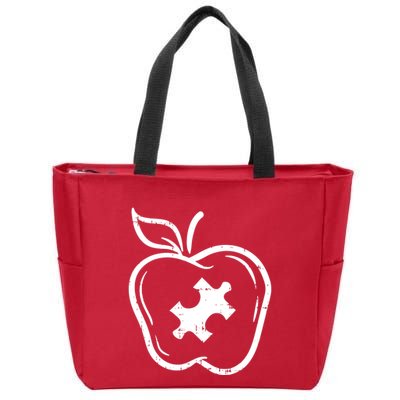Autism Teacher Zip Tote Bag