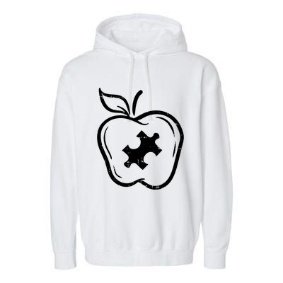 Autism Teacher Garment-Dyed Fleece Hoodie