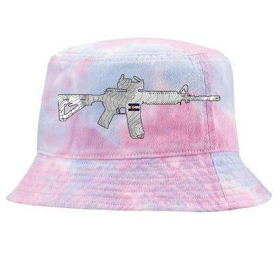 AR Topographic Tie-Dyed Bucket Hat