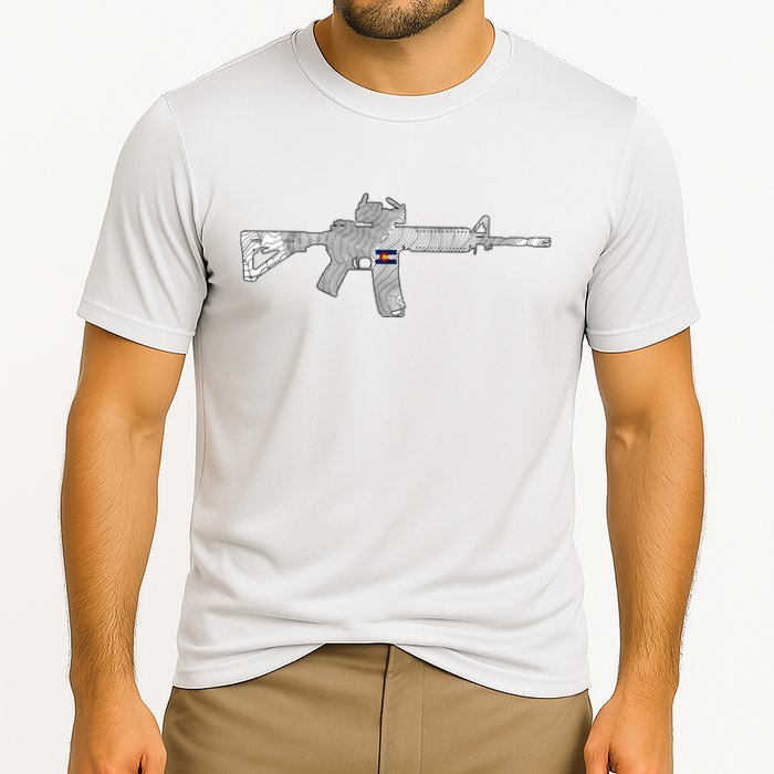 AR Topographic Cooling Performance Crew T-Shirt