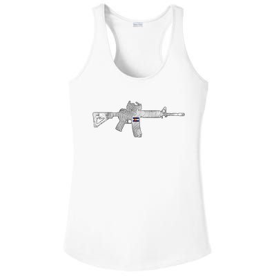 AR Topographic Ladies PosiCharge Competitor Racerback Tank