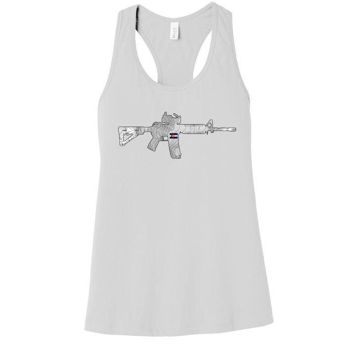 AR Topographic Women's Racerback Tank