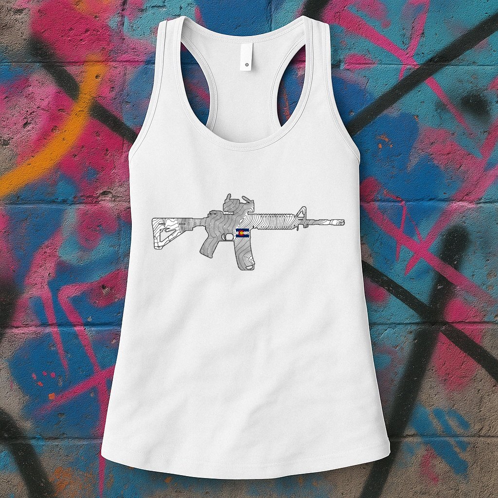 AR Topographic Womens Tank Top