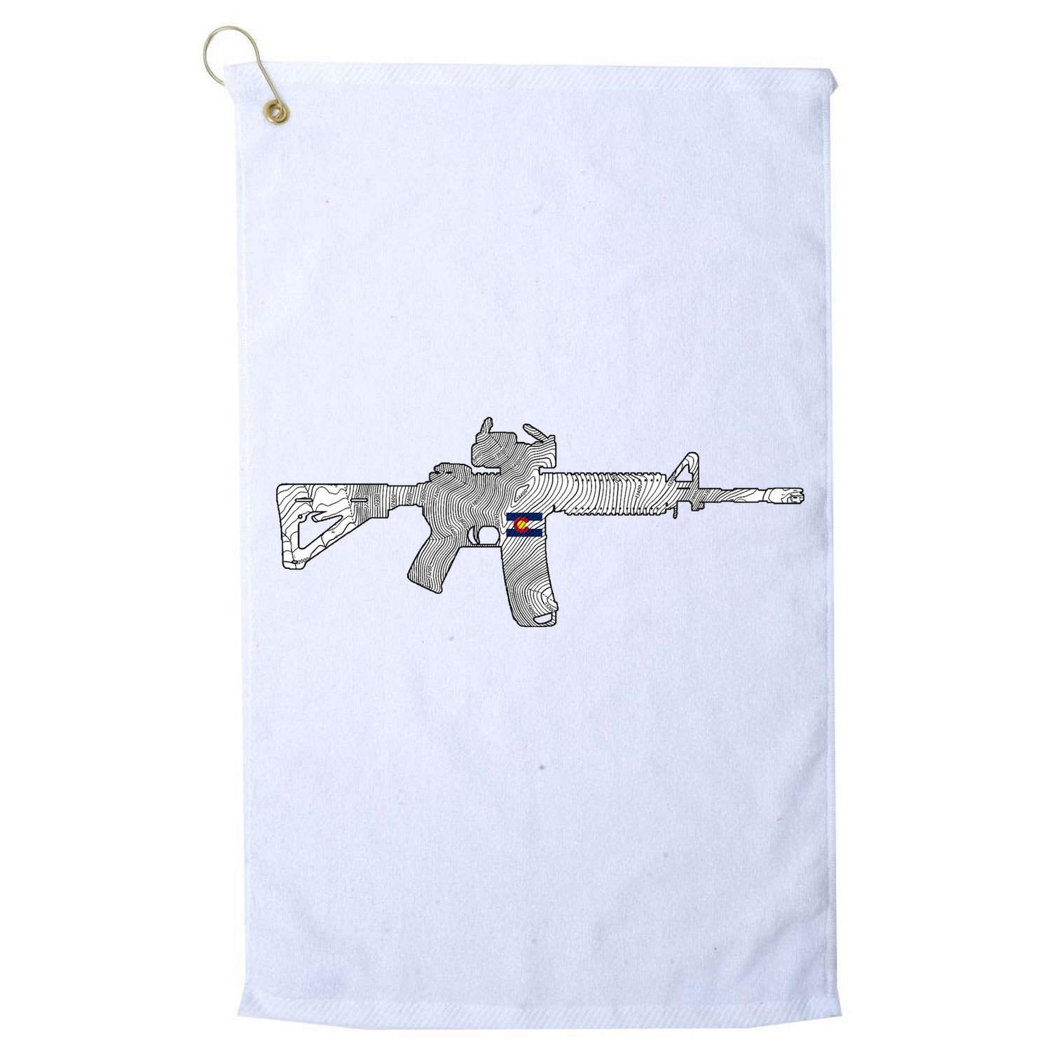 AR Topographic Golf Towel