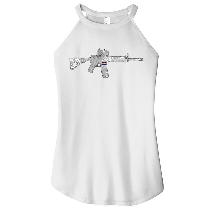 AR Topographic Women's Perfect Tri Rocker Tank