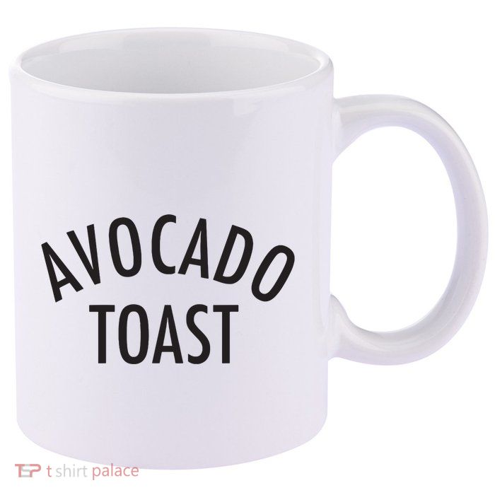 Avocado Toast 11oz C Handle Ceramic Mug