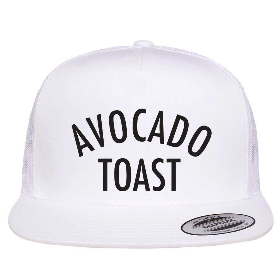 Avocado Toast Flat Bill Trucker Hat