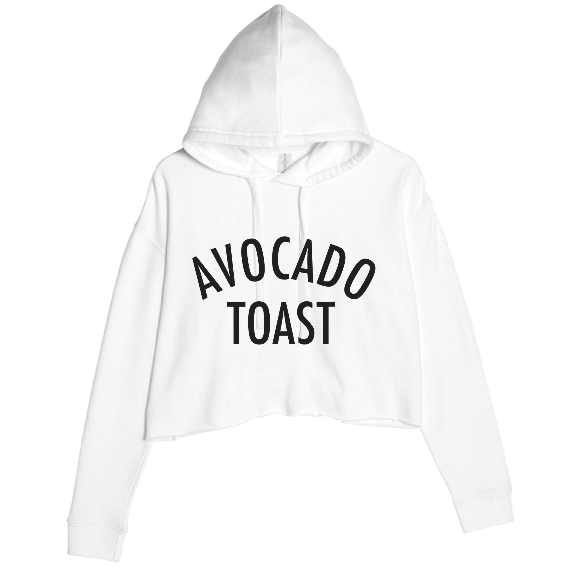 Avocado Toast Crop Fleece Hoodie