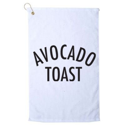 Avocado Toast Platinum Collection Golf Towel