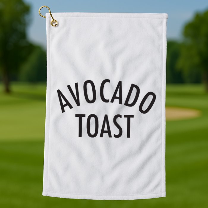Avocado Toast Golf Towel