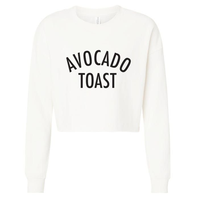 Avocado Toast Cropped Pullover Crew