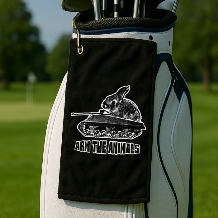 Arm The A.N.I.M.A.L.S Rabbit Tank Golf Towel