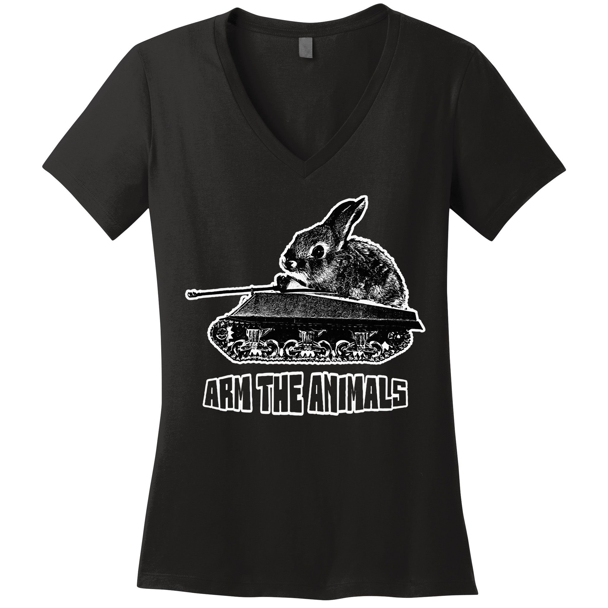 Arm The A.N.I.M.A.L.S Rabbit Tank Women's V-Neck T-Shirt
