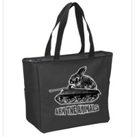 Arm The A.N.I.M.A.L.S Rabbit Tank Zip Tote Bag