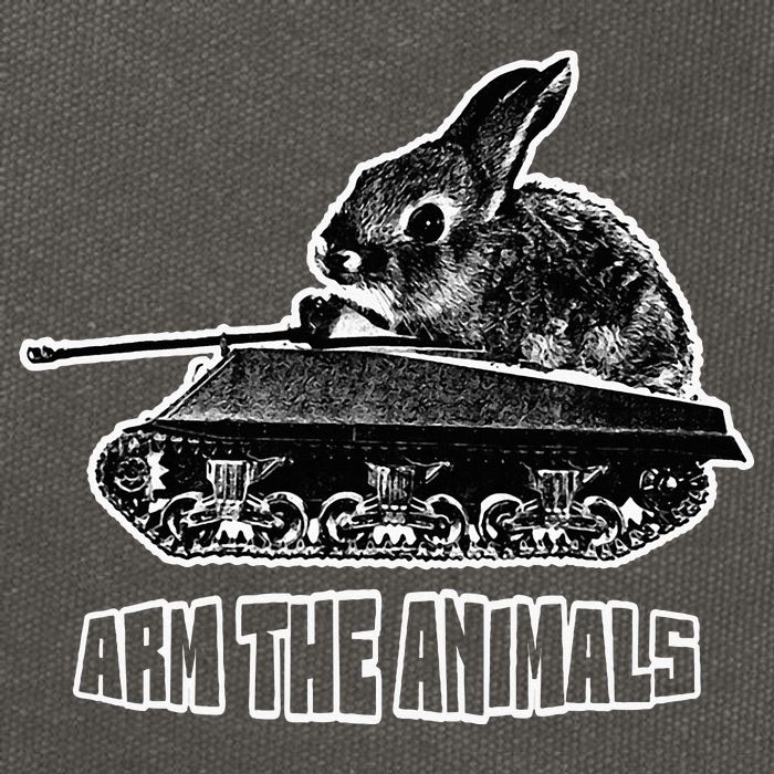 Arm The A.N.I.M.A.L.S Rabbit Tank Cotton Canvas Backpack