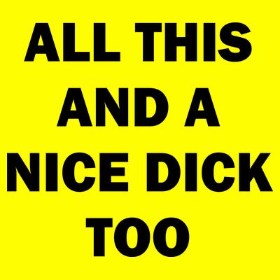 All This And A Nice Dick Too Offensive Adult Humor T-Shirt