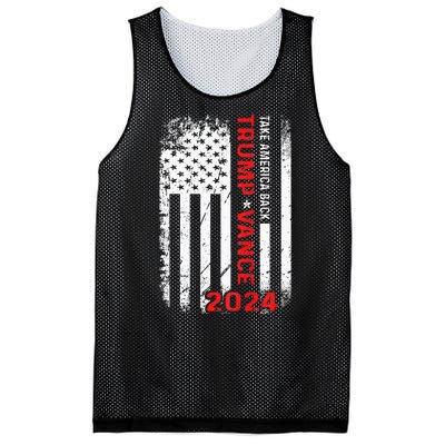 America Take America Back Trump Vance 2024 Vice President Mesh Reversible Basketball Jersey Tank