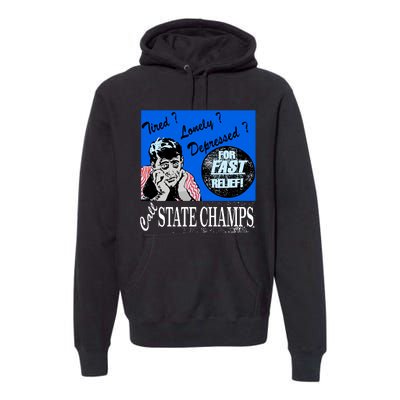 Austin Texas At Emo’S Tired Lonely Depressed Call State Champs Premium Hoodie