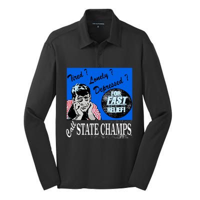 Austin Texas At Emo’S Tired Lonely Depressed Call State Champs Silk Touch Performance Long Sleeve Polo