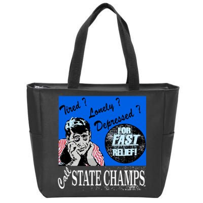 Austin Texas At Emo’S Tired Lonely Depressed Call State Champs Zip Tote Bag