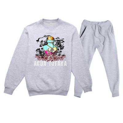 Aqua Tofana Aqua Tofana Bailey Favorites True Crime Lover Premium Crewneck Sweatsuit Set