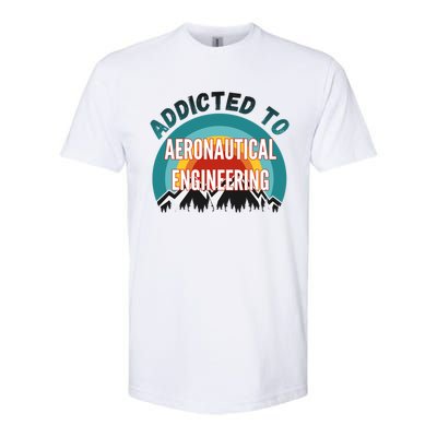 Addicted To Aeronautical Engineering College Major Gift Softstyle® CVC T-Shirt