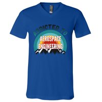 Addicted To Aerospace Engineering College Major Gift Cool Gift V-Neck T-Shirt