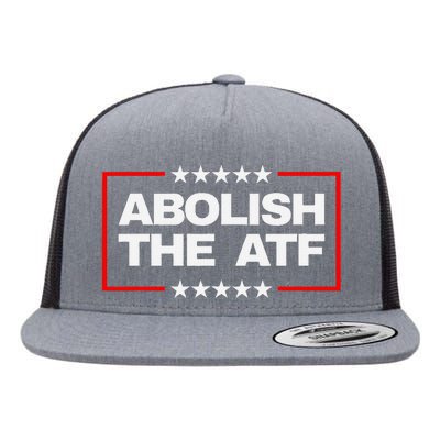 Abolish The Atf Bold Political Statement Design Flat Bill Trucker Hat