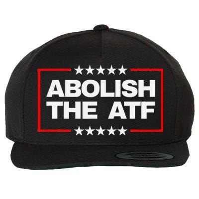 Abolish The Atf Bold Political Statement Design Wool Snapback Cap