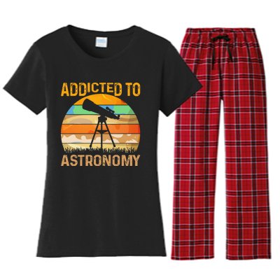 Addicted To Astronomy Women's Flannel Pajama Set