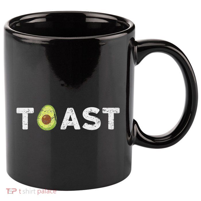 Avocado Toast 11oz C Handle Ceramic Mug
